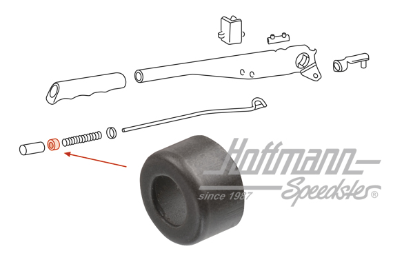 Sleeve, hand-brake lever, 911/914/964/944                                                           