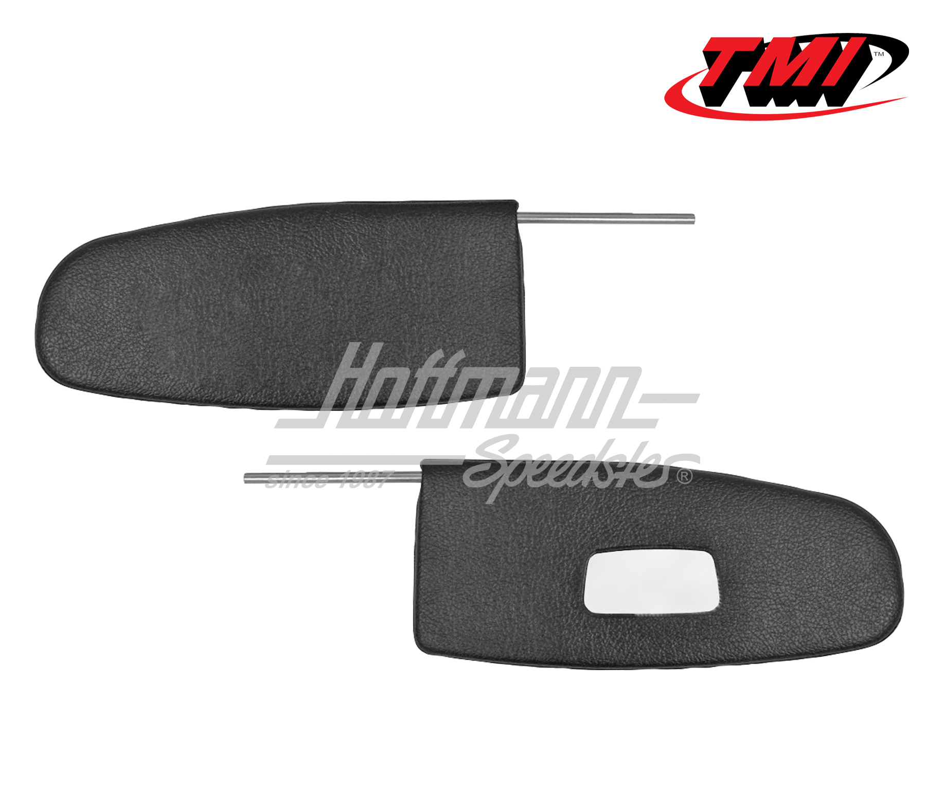 Sun visors, black, with mirror, Sedan + Convertible, 8.57-7.64 | 21-1013-211 | 055-7352-10