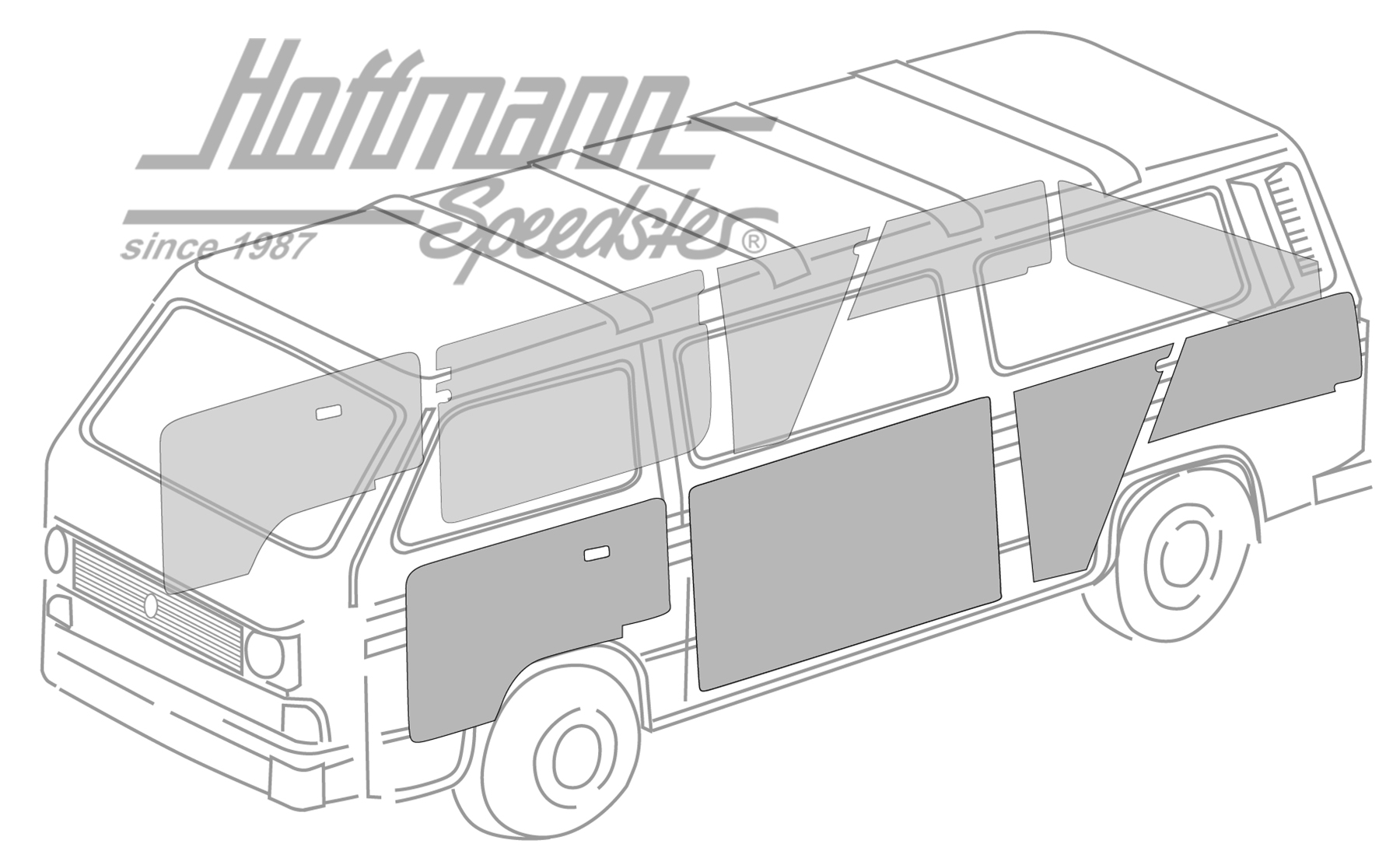 Trim panel kit, complete, black, 8.84-                                                              