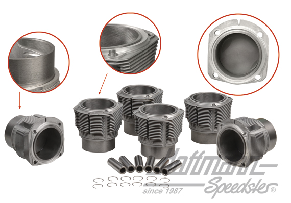 Piston + cylinder set, Porsche 911S, 2.2/2.4, 84mm (L) | 008 911 84E | 530-0021
