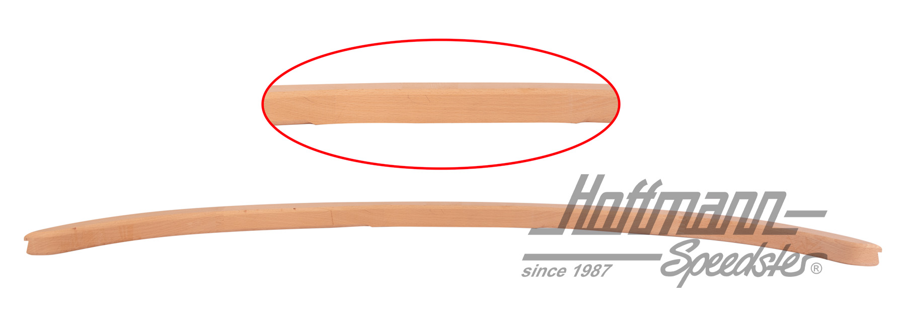 Bow, over rear window, -.64 (solid wood)                                                            