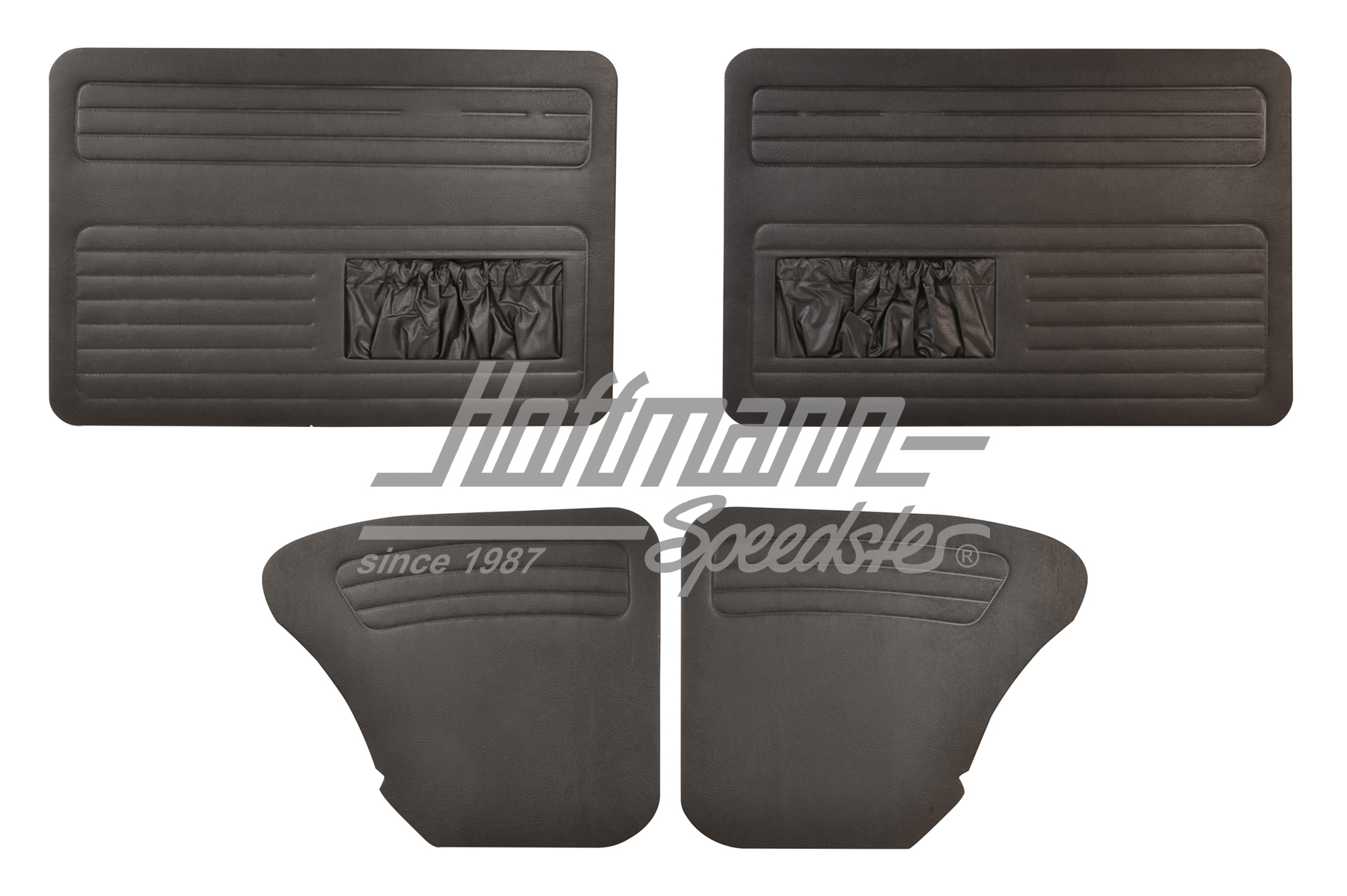 Door panels, black, Sedan, 8.66- | 113 898 320 B | 020-0020