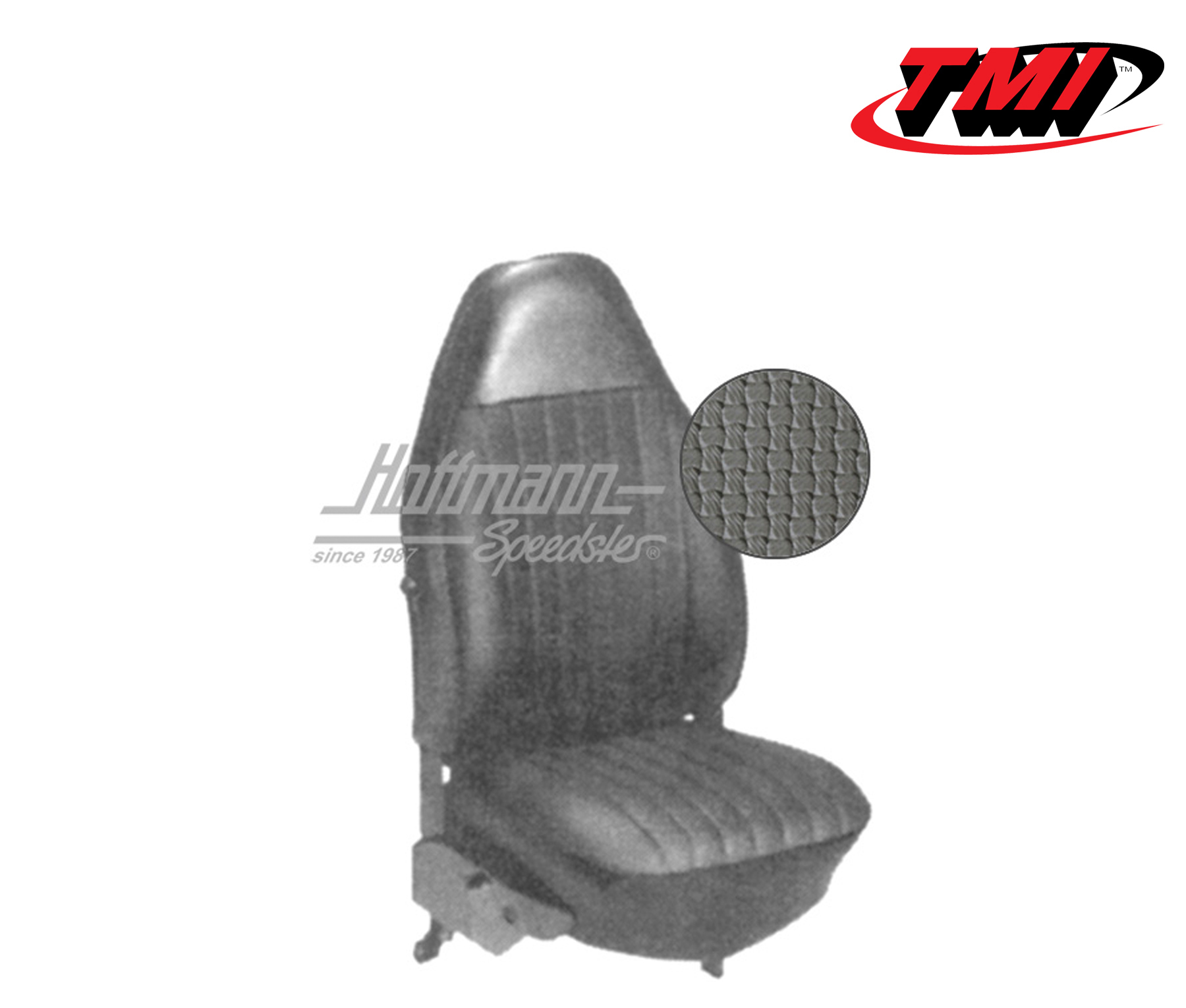 Seat upholstery, Sedan, 8.72-7.73, Basketweave, grey | 43-1127-06 | 055-5235