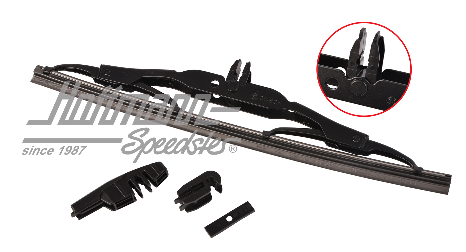 Wiper blade, black, 255mm, pluggable |  | 045-9269-07