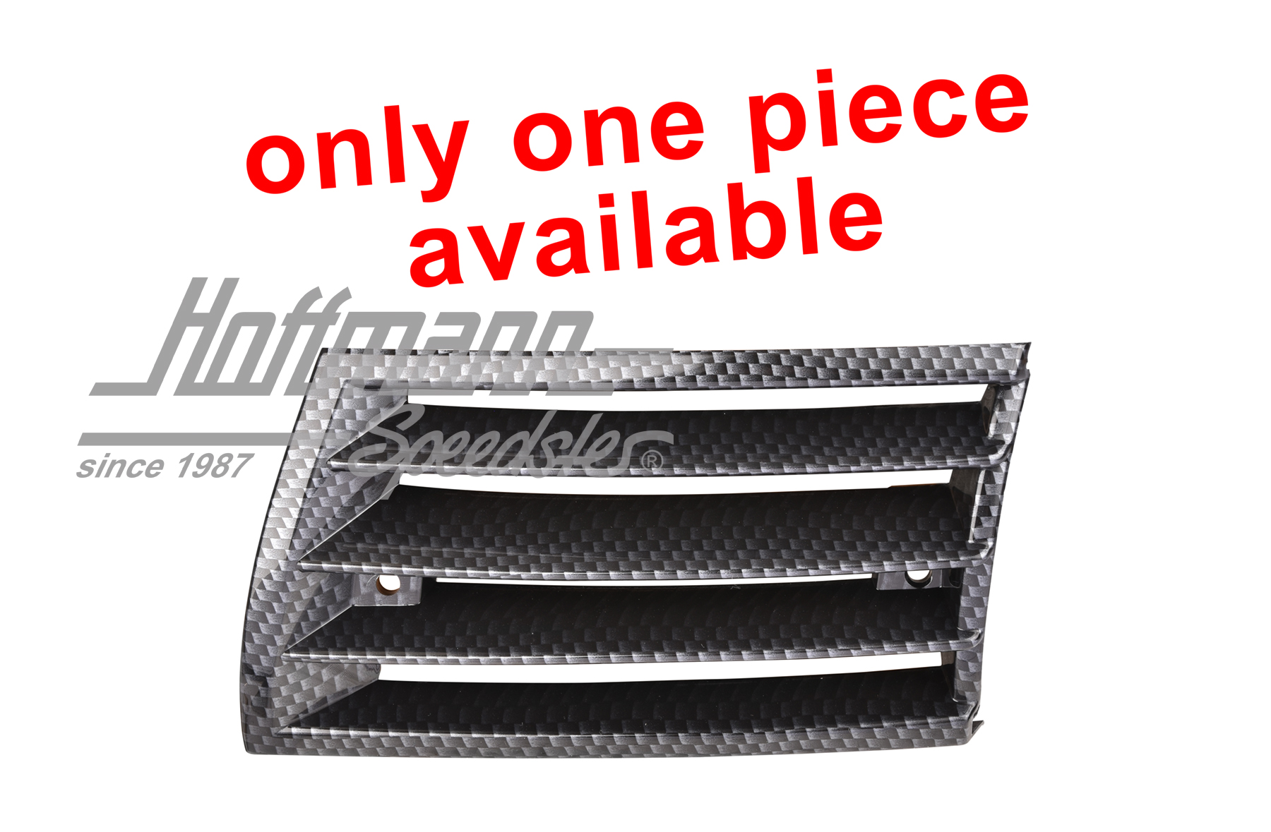 Horn grill, Carbon look, 69-73, left | 911 559 431 03 | 510-9517-11