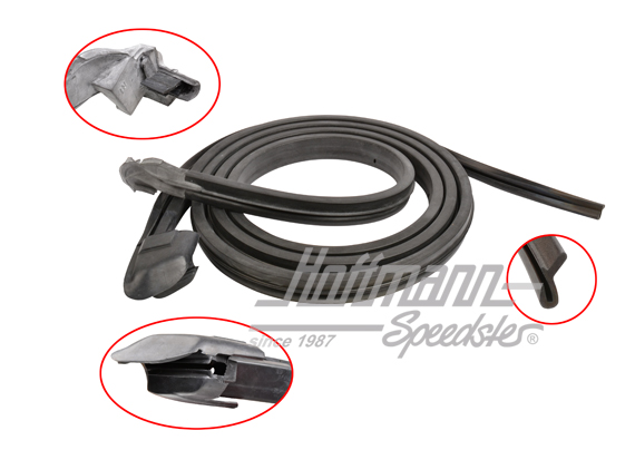 Door seal, Golf 1 Convertible, 8.83-7.93, right | 155 837 912 E | 180-4002