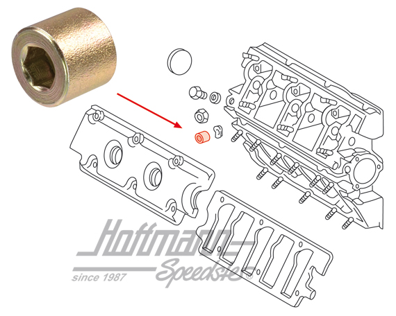 Nut, camshaft housing, 911/964/914                                                                   Nut, camshaft housing, 911/964/914