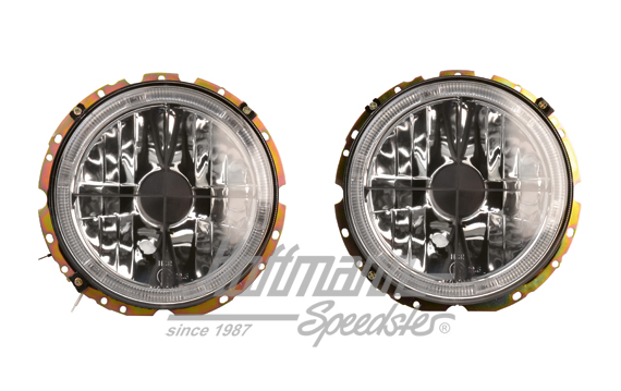 Headlight set, crystal/Angel Eyes, reticle | 171 941 753 A  101CXH | 020-4429-10