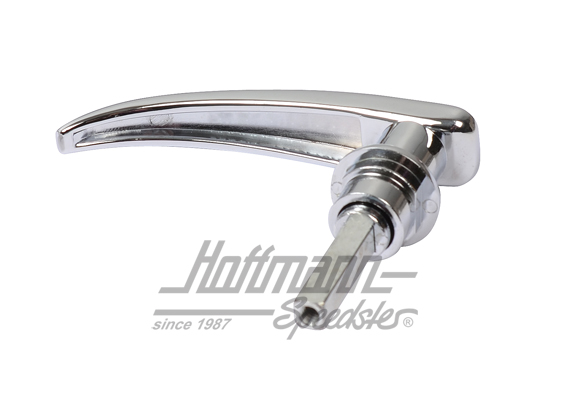 Handle, hinged door, outer, chromed, 50-58, long                                                    