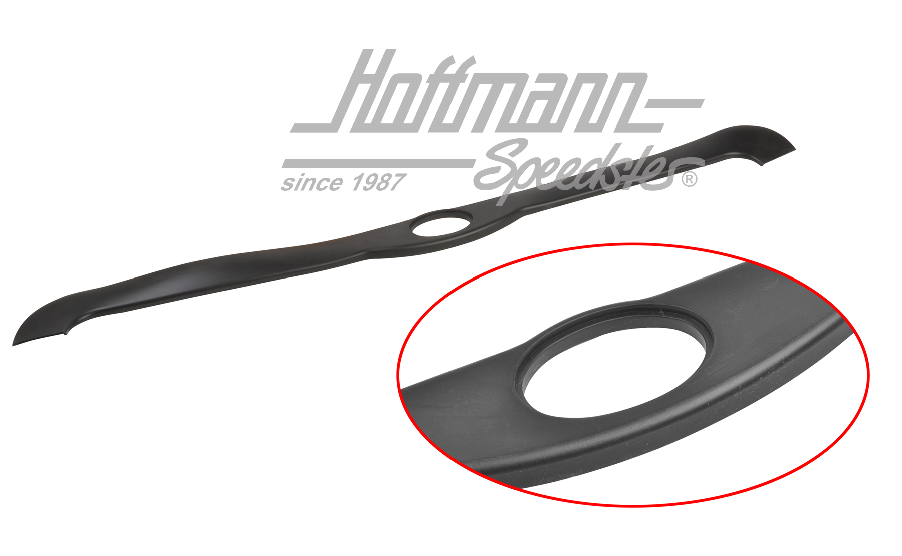 Rubber pad front, sliding steel sunroof, 8.63- (except 03) | 117 877 415 | 020-5484-08
