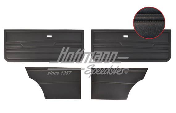 Door panels, Golf 1, 2-doors, black | 171 898 320 B | 180-1951-10