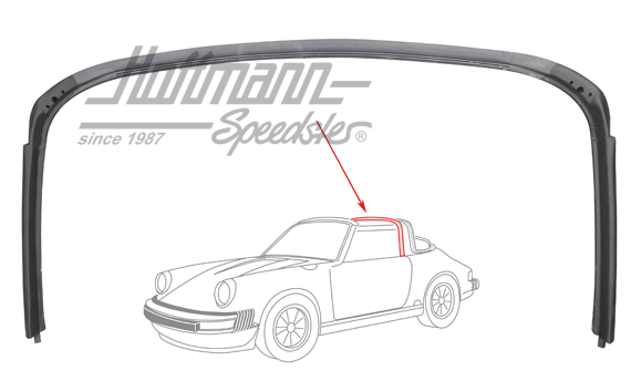 Seal, Targa bow, front, 911, 86-                                                                    