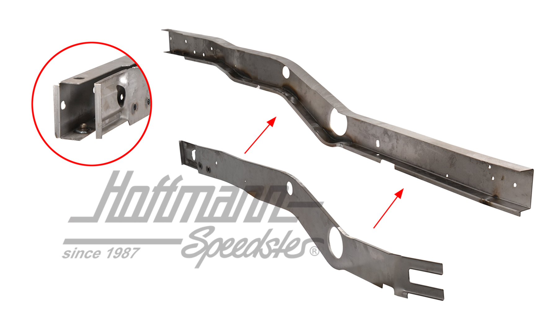 Side member, rear, Bus T2, 8.71-7.79, left | 211 703 459 A/211 703 109B | 096-0199-31