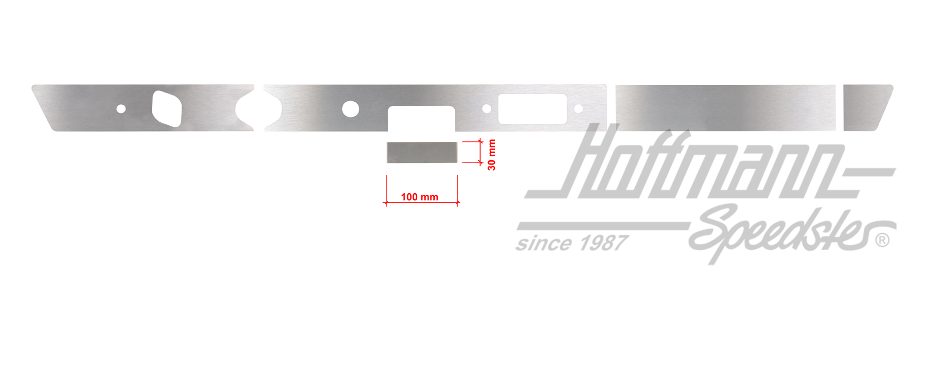 Cover, dashboard, 911, 100x30mm | 901 552 041 52  Satz 2 | 580-0010-30