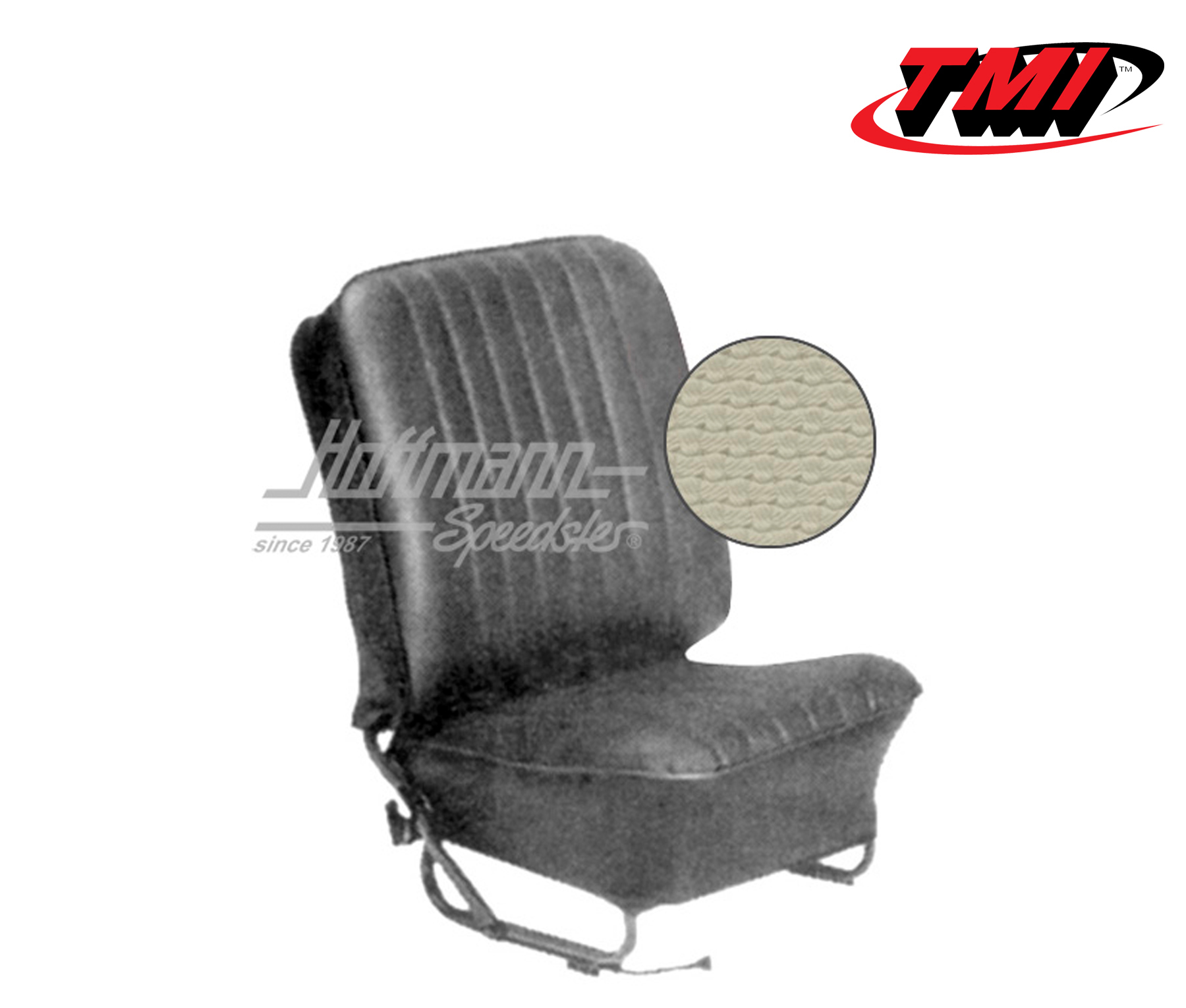 Seat upholstery, Conv., 8.57-7.64, Basketweave, off-white | 43-1322-05 | 055-6650