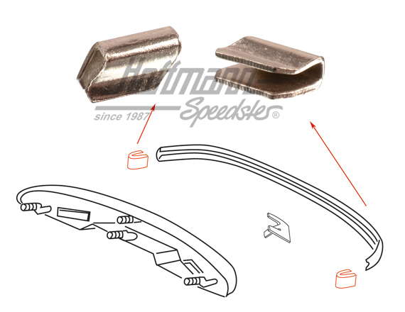 End piece, moulding / license light                                                                 