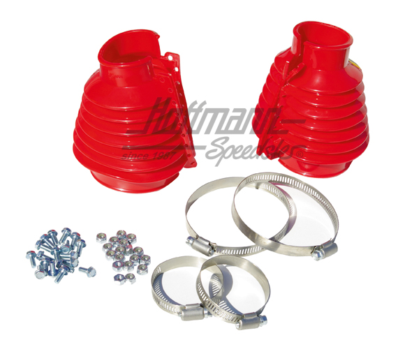 Axle boot kit, swing axle, red                                                                      