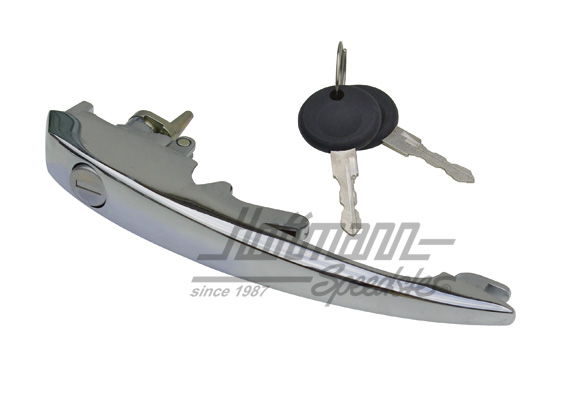 Door handle, 8.67-, lockable, chromed | 113 837 205 M | 020-2462