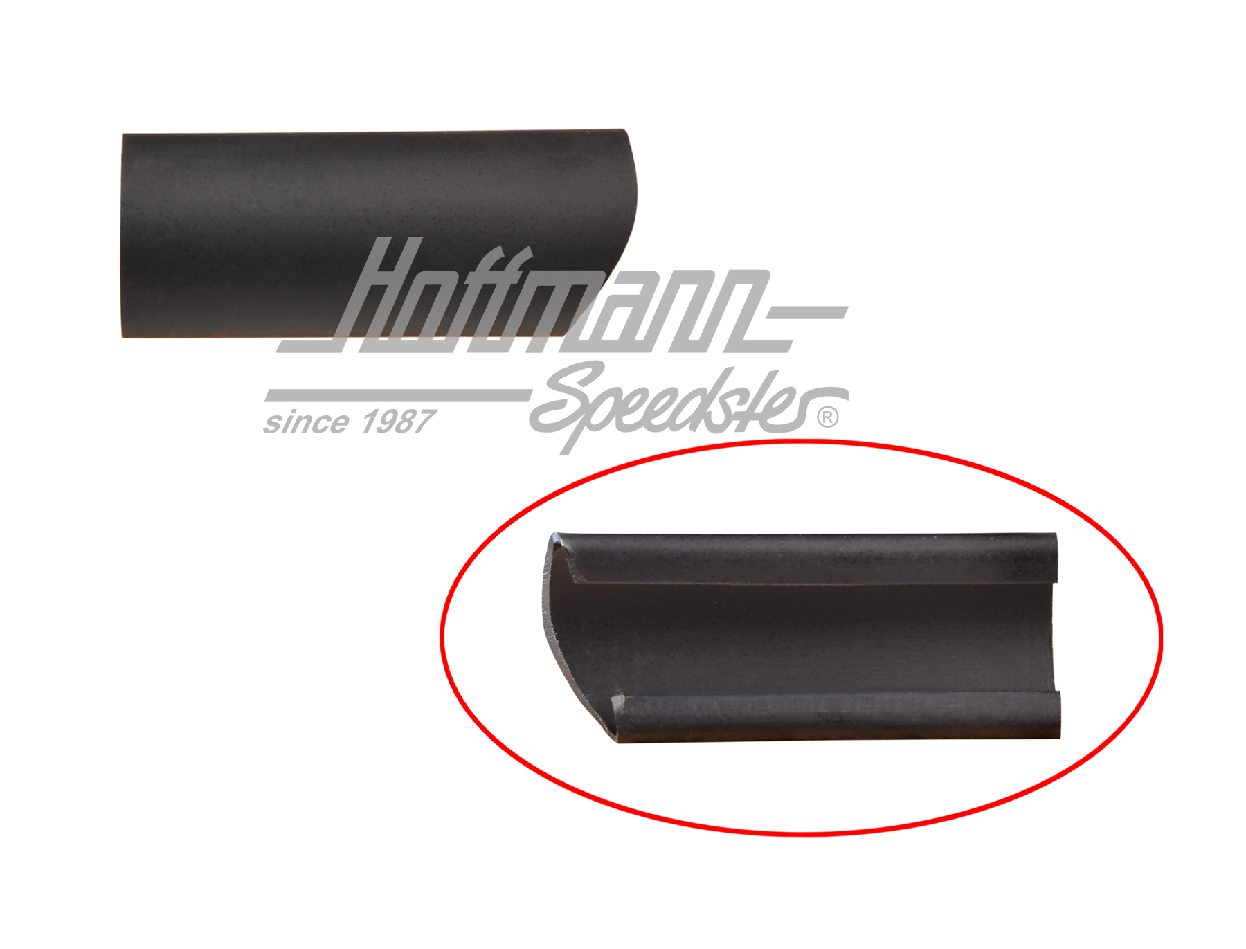 End piece, moulding, rear window, left                                                              