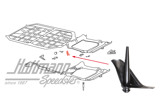 Axle mount, front, 911, right                                                                       