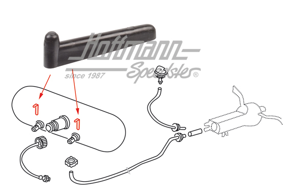 Mounting pin, washer tank, 8.67-9.80 | 111 955 467 | 020-4190-38