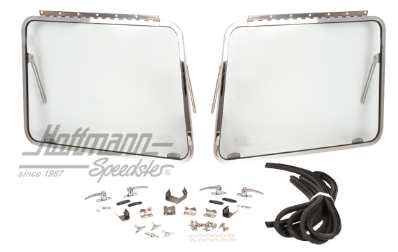 Safari-window set, front, stainless steel |  | 089-3882