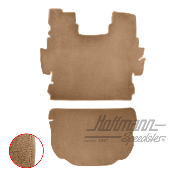 Trunk carpet kit, 1302, beige |  | 026-6525