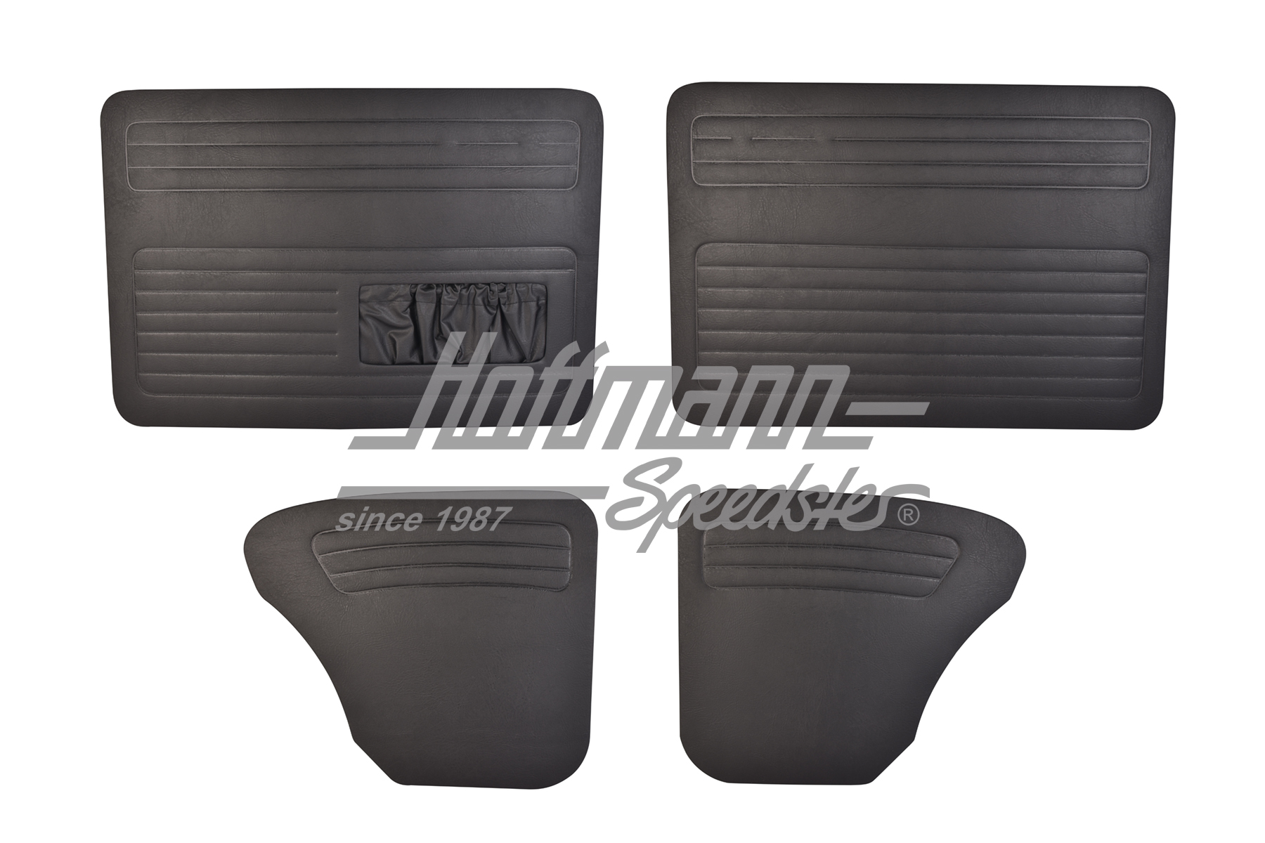 Door panels, black, Sedan, 8.55-7.64 |  | 020-0020-15