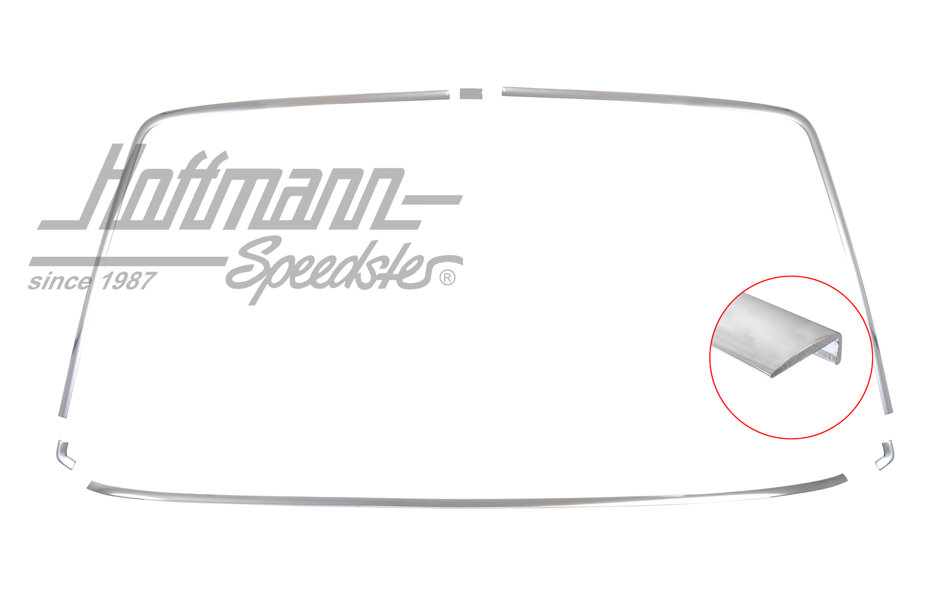 Moulding set, front window, 914                                                                     