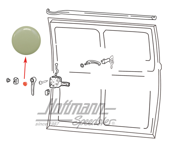 Covering cap, sliding door handle, inner | 211 843 645 | 097-1038-10