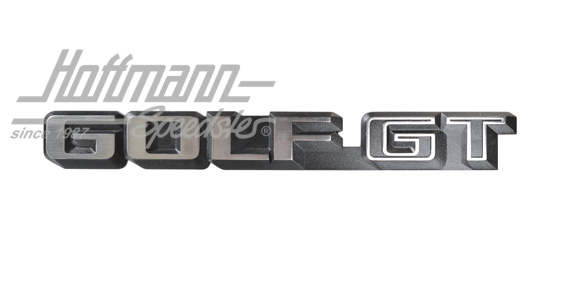 Emblem, GOLF GT, rear, Golf 2, -7-87 | 191 853 687 H GX2 | 208-6520-10