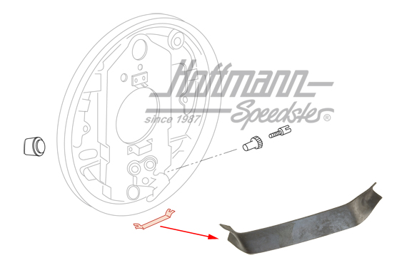 Sheet-metal clamp, adjusting nut, Bus T2 | 211 609 485 B | 090-3014