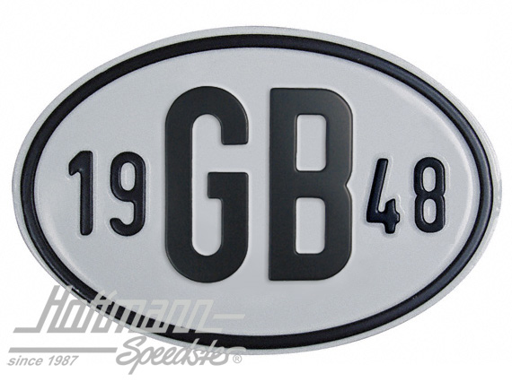 Nationality plate "GB", alu, with year 1948 |  | 020-2404-48