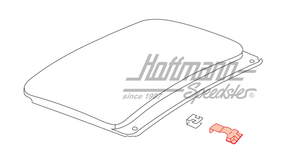 Sliding piece, metal sliding-roof, Beetle/Golf                                                      