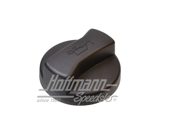 Oil filler cap, standard, plastic, black                                                            