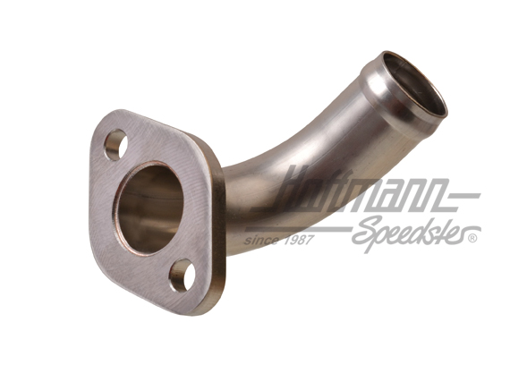 Water flange, crankcase/water pump, stainless steel                                                 