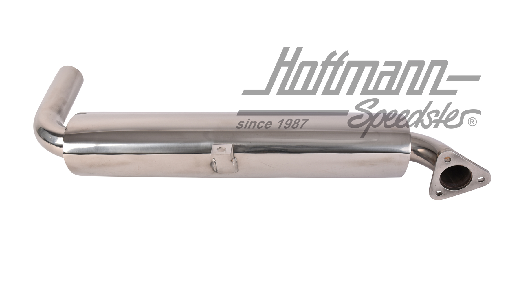 Single exhaust muffler, stainless steel, Bus T1/T2                                                  
