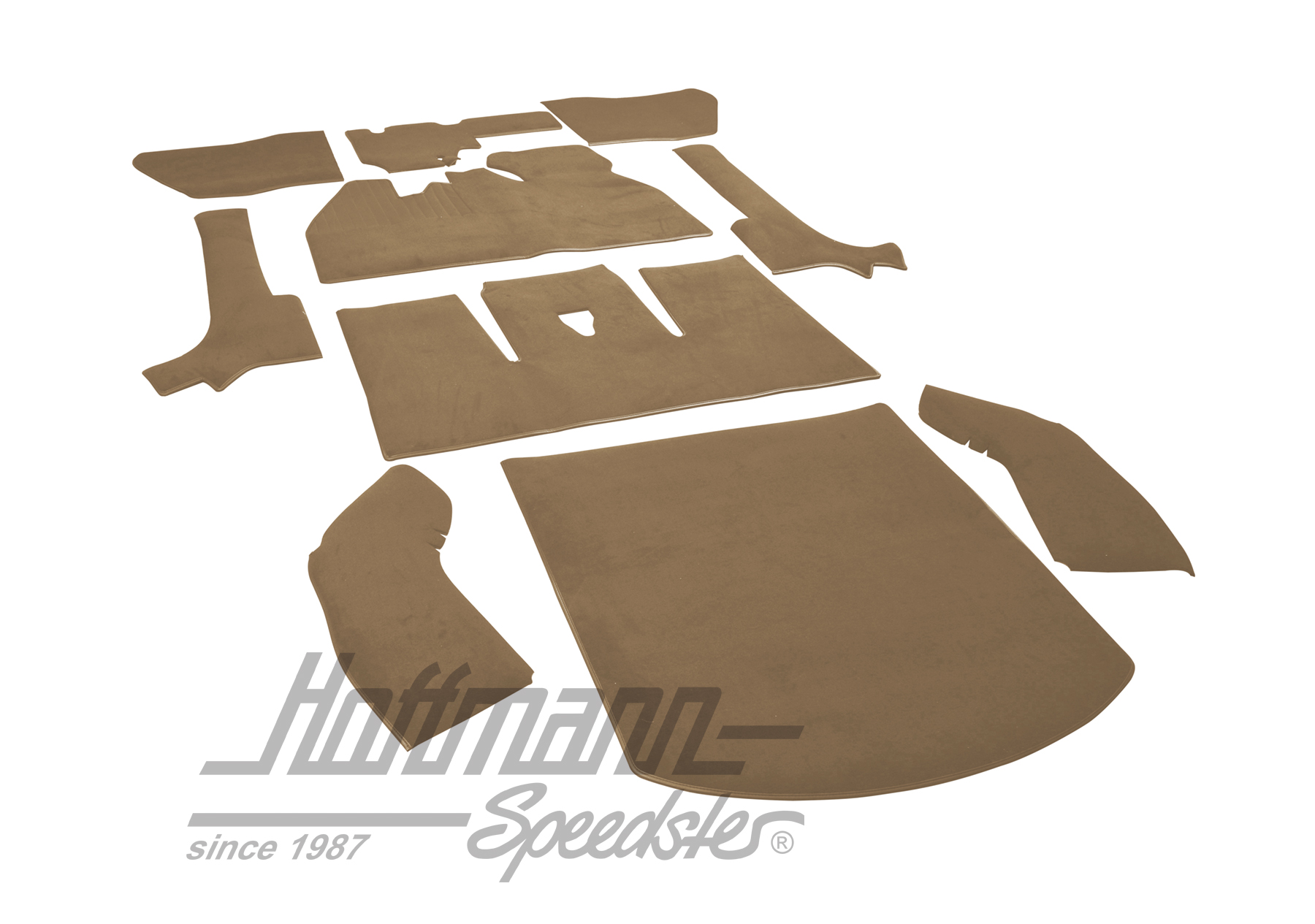 Carpet kit, Beetle Convertible, 8.66-7.70, beige                                                    