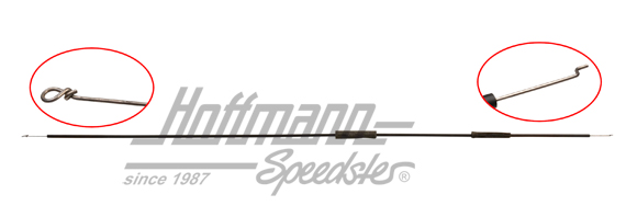 Heater cable, control flap, Golf 1 | 171 819 839 C | 180-5950