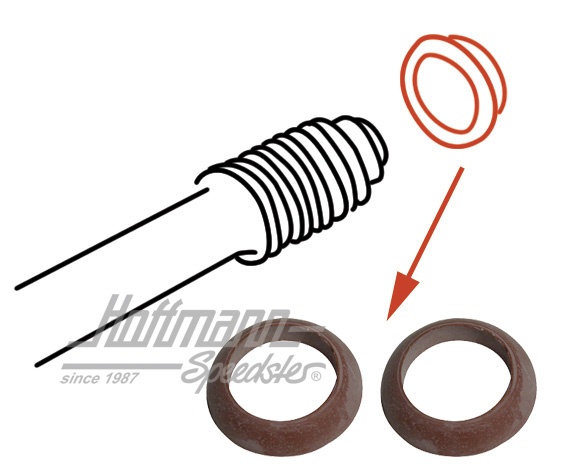 Push rod tube seals | 113 109 345 A | 020-0458