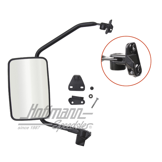 Rear-view mirror, Bus T3, big, left | 251 857 513 F | 370-5117-01