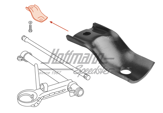 Safety bar, transverse control arm, front, 911/912                                                  