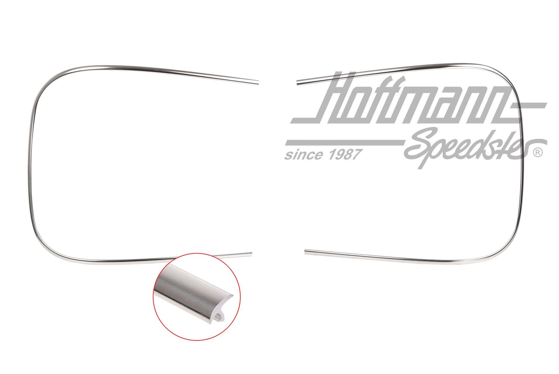 Ornamental frame, aluminium, rear window, 356 B/C                                                   