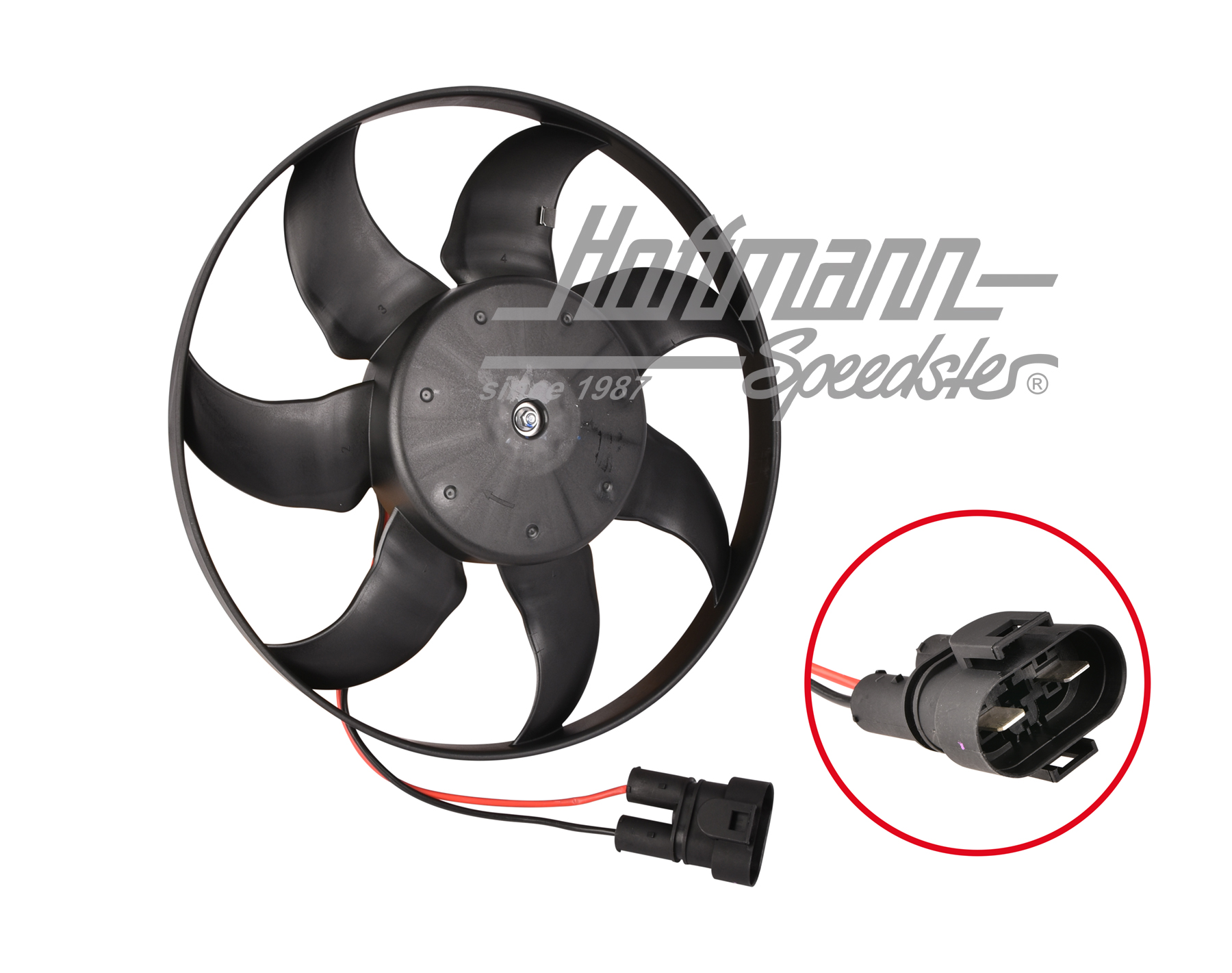 Electric fan, 450 Watt, Bus T4, 1.96-6.03 | 7D0 959 455 K | 409-3063