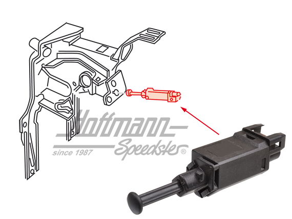 Brake-light switch, 2-pole, Golf 2 | 191 945 515 | 209-3300