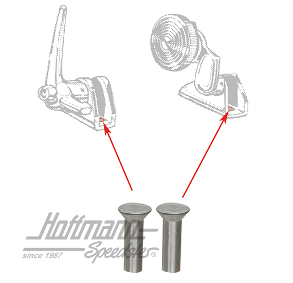 Fixing rivet for vent window lock, 8.55- | N  013 736 3 | 020-5176-07