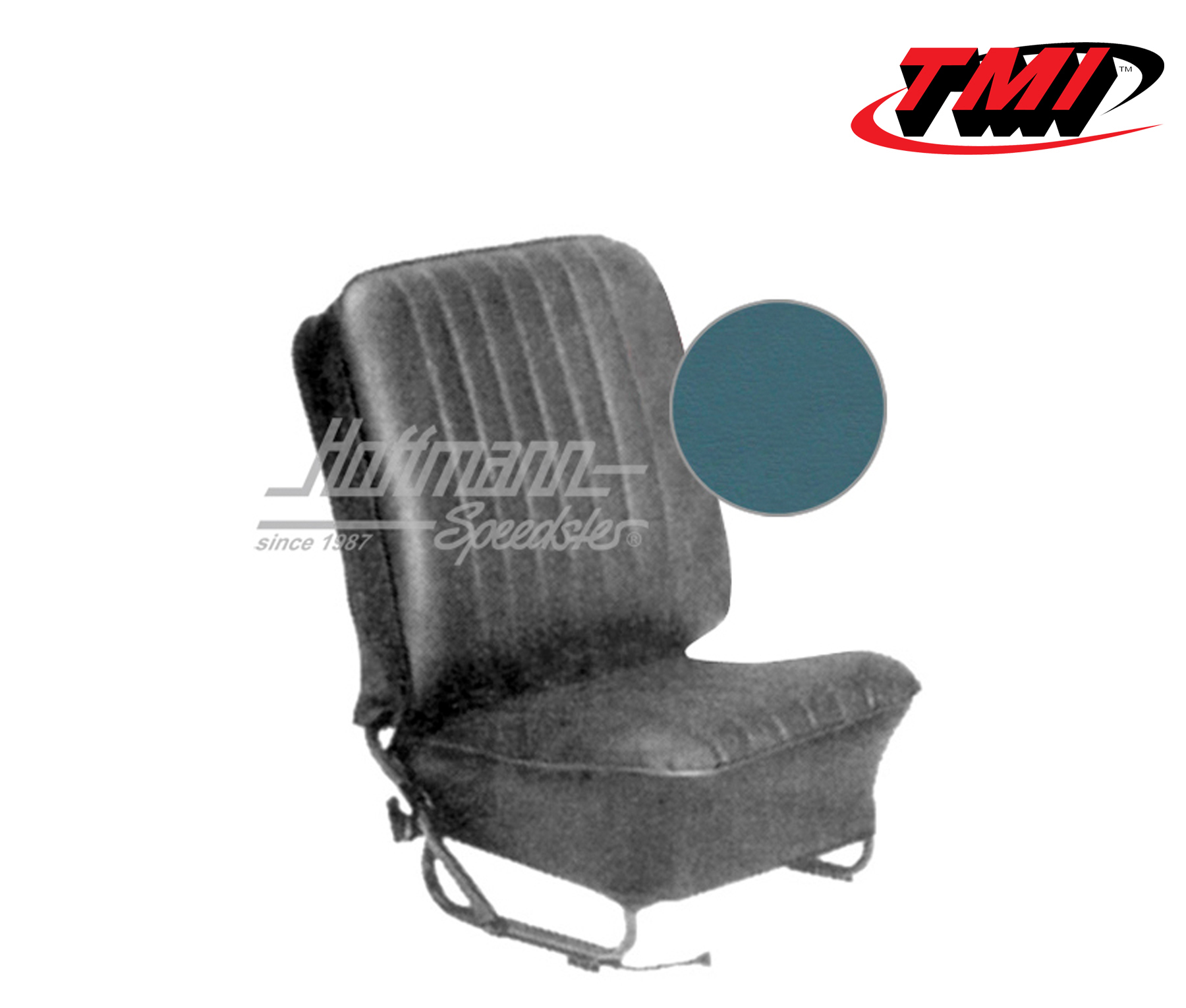 Seat upholstery, Conv., 8.57-7.64, Classic, water blue | 43-1322-24-24-15W | 055-6623