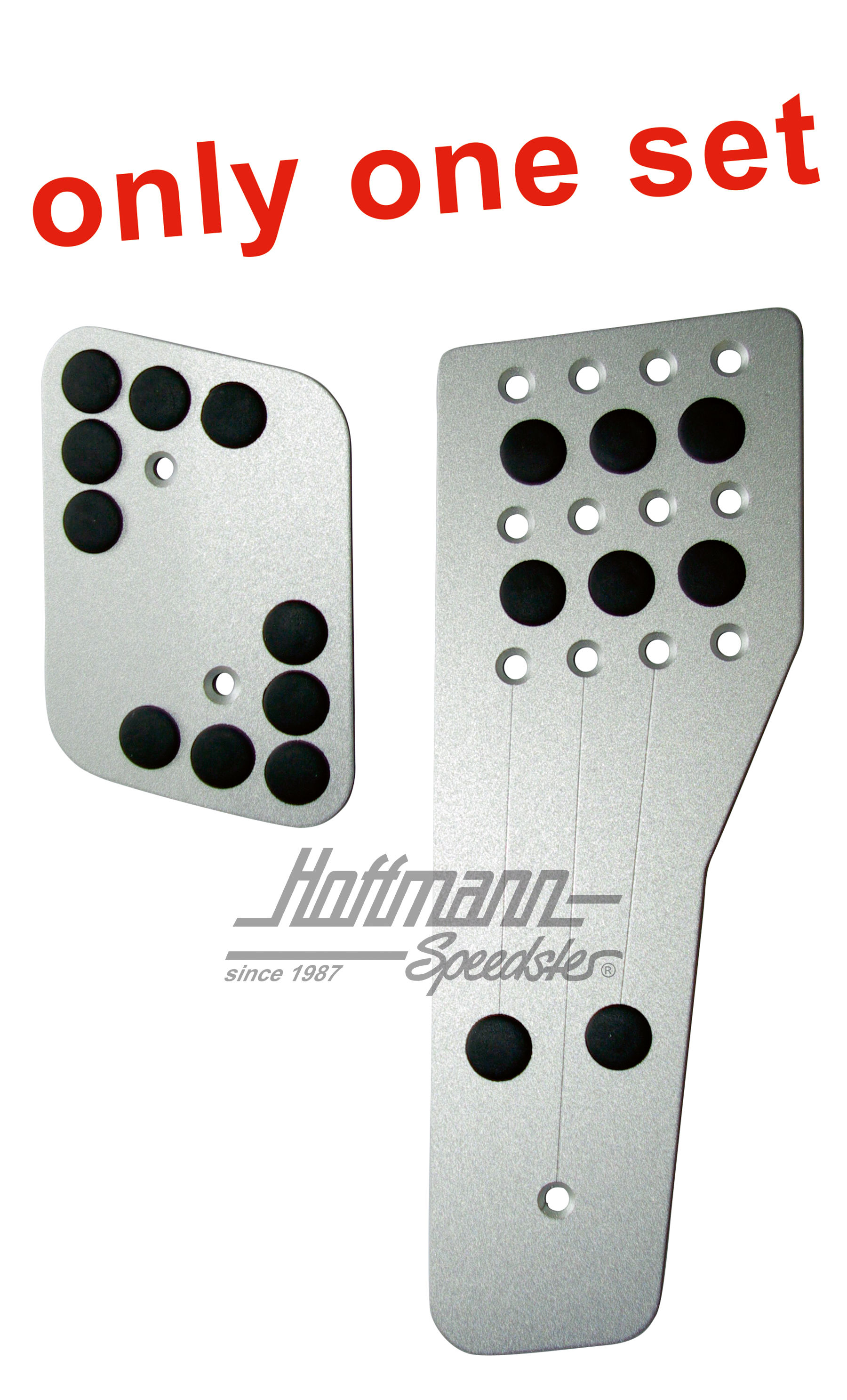 Pedal kit, aluminium, 2-pieces, 911, | EQ721102 | 580-0170-13