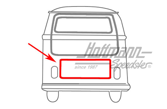 Engine lid seal, Bus T2, 8.71-7.79, Top Quality | 211 827 711 C | 090-6175