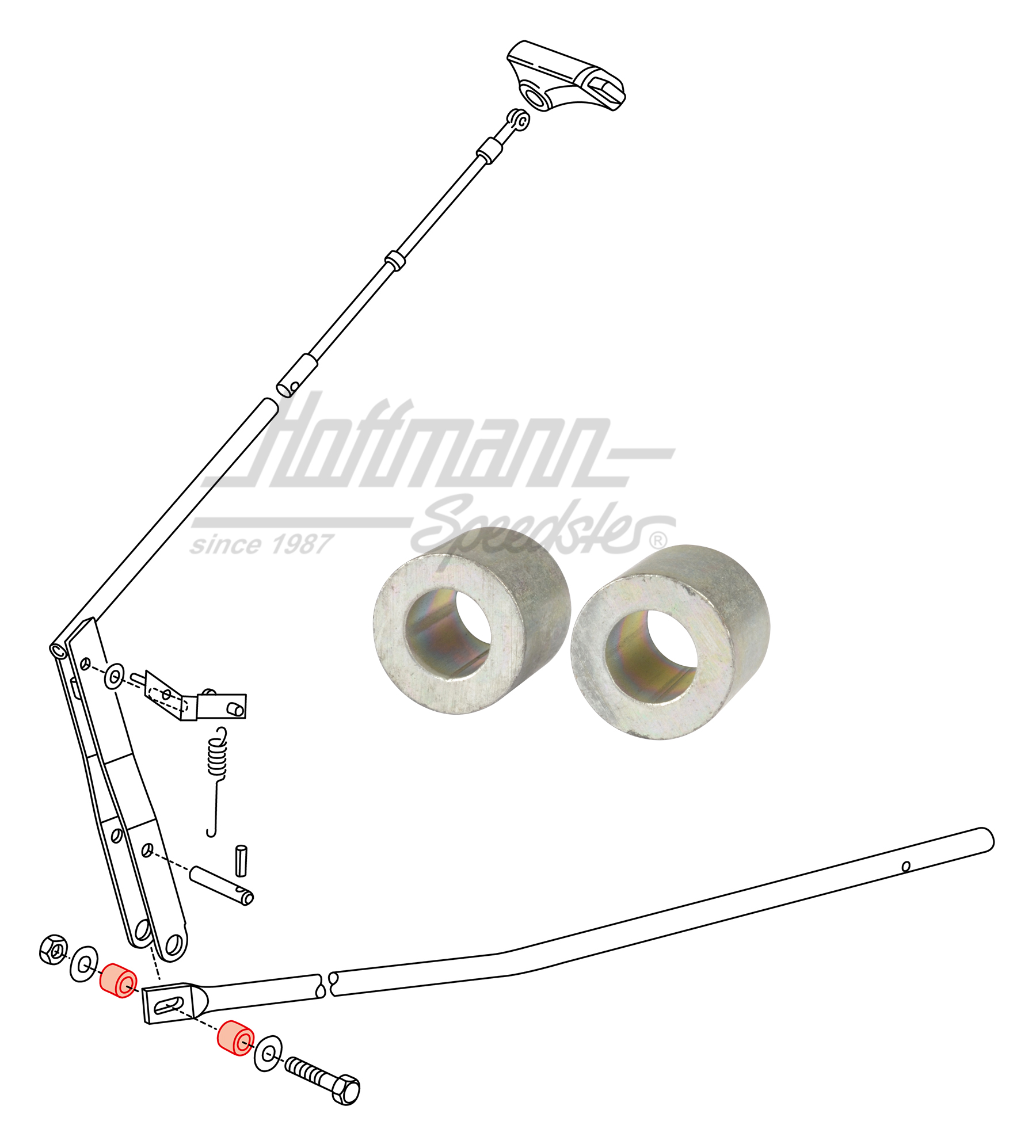 Bushing, selector lever, lower, automatic | 251 713 169 | 315-1497-10